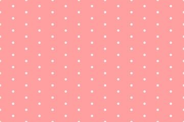 Vector seamless polka dots horizontal pattern. Simple design for wrapping, wallpaper, textile