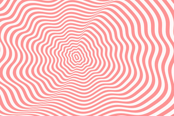 Fototapeta na wymiar Vector abstract illustration of swirl pattern with smooth lines. Trendy background in op art style, optical illusion.