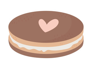 happy valentines day sweet chocolate cookie love heart