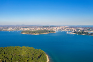 Fototapeta na wymiar An aerial photo of Medulin, Istria, Croatia