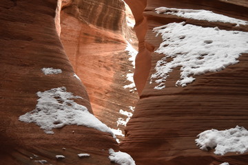 Snow on Red Rock