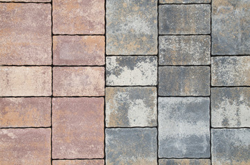 New colored decorative concrete pavement