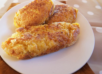  Grilled Sticky Rice on the plate.