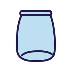 glass jar empty object icon