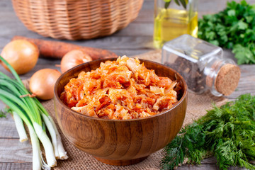 Stewed cabbage with meat