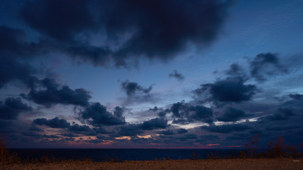 Beautiful cloudscape over Black sea