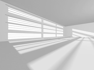 Obraz premium Futuristic White Architecture Design Background