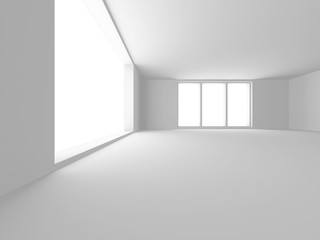 Futuristic White Architecture Design Background