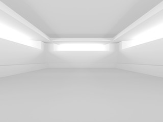 Futuristic White Architecture Design Background