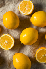 Raw Yellow Organic Meyer Lemons