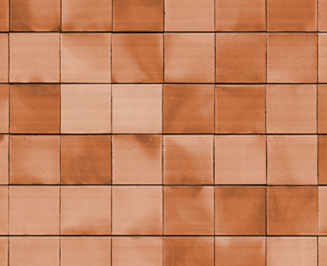 Old bronze brick wall texture background orange stone block wall texture, rough and grunge surface...