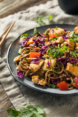 Homemade Spicy Chicken Soba Noodle Salad