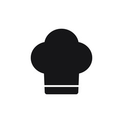 Chef hat icon in flat style. Cooker cap vector illustration on white isolated background. Chef restaurant business concept.