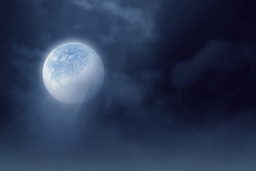 It is fullmoon . Mixed media