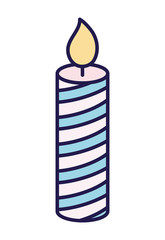 happy valentines day burning candle love decoration