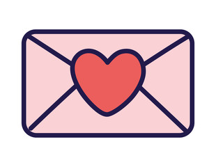 happy valentines day envelope heart love messsage