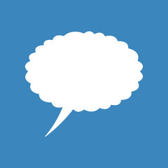 Thinking cloud icon vector. Think bubble isolated.