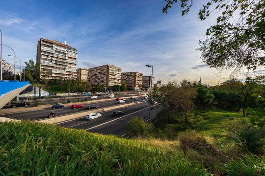 "The Hives" (Las Colmenas) Apartment Buildings in Barrio de la Concepci&oacute;n (Madrid, Spain)