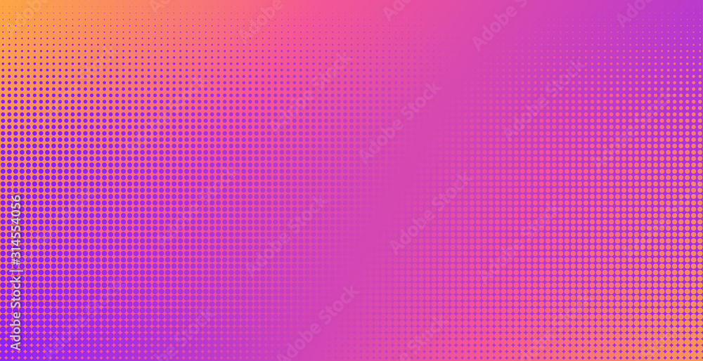Poster Vector background Halftone dot pattern. Retro texture