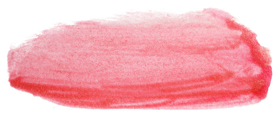 watercolor stain red, on paper watercolor texture. paint element for design