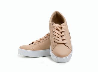 female sport shoes on white background