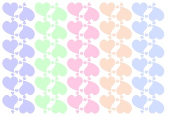 Valentine's day background with hearts