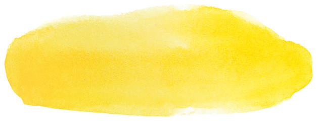 watercolor stain yellow, on paper watercolor texture. paint element for design