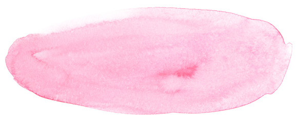 watercolor stain pink, on paper watercolor texture. paint element for design