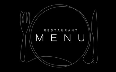 Restaurant menu design, vector illustration