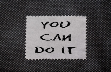 You can do it chalk words written
