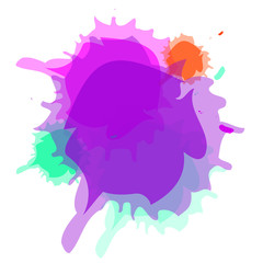 Blank watercolor splash design vector eps 10