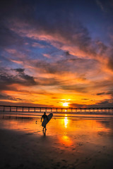 sunset on beach