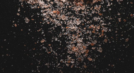 Professional Macro photograph of Himalaya Salt, 