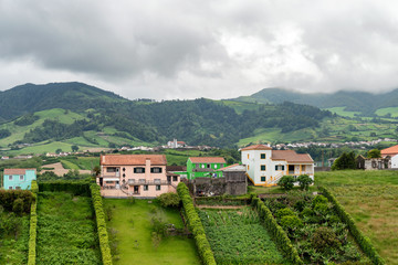 Fototapeta premium Small village in the Azores