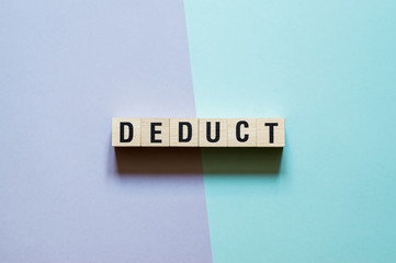 Deduct word concept on cubes