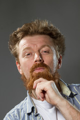  man with red beard