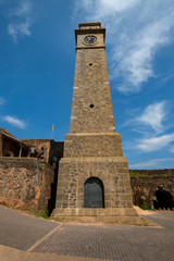 Fototapeta na wymiar The Clock Tower at Galle Fort, Galle, Sri Lanka