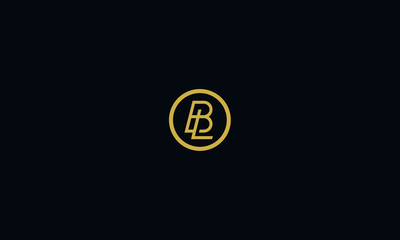 Alphabet letter monogram icon logo BL © iDESIGN_4U