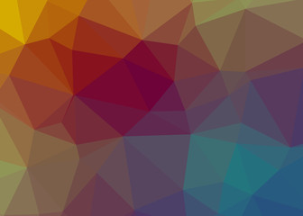 Fototapeta premium Abstract Trianglify gradient Generative Art background illustration