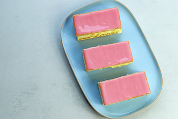 Delicious Dutch pastry called Tompouce.