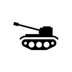 Obraz premium Military Tank destroyer icon trendy