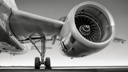 jet engine of an modern airliner