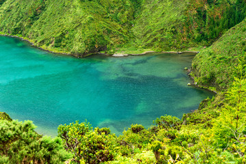 Plakat Beautiful lake of Sete Cidades, Azores, Portugal 