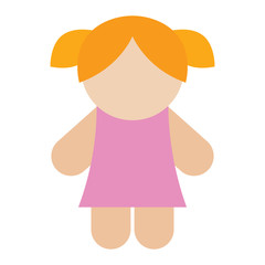 Isolated doll icon