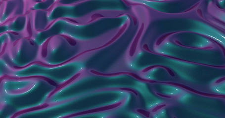 Colorful liquid background. Abstract illustration, 3d rendering.