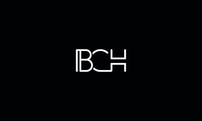 Alphabet letter monogram icon logo BCH