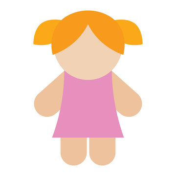 Isolated Doll Icon