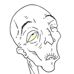 old man talking