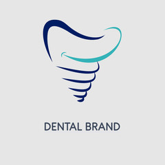 Dentist dental logo icon vector template