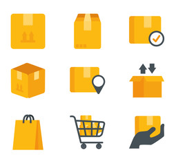 bundle of delivery service icons vector illustration design